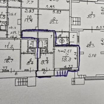 Продается 1-комнатная квартира, 41,6 м²