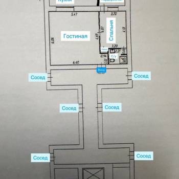 Продается 2-х комнатная квартира, 51,2 м²