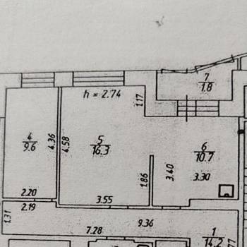 Продается 2-х комнатная квартира, 58 м²