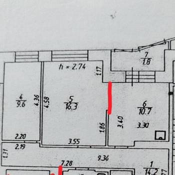 Продается 2-х комнатная квартира, 58 м²