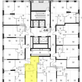 Продается 1-комнатная квартира, 27,6 м²
