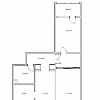 Сдается 2-х комнатная квартира, 60 м²