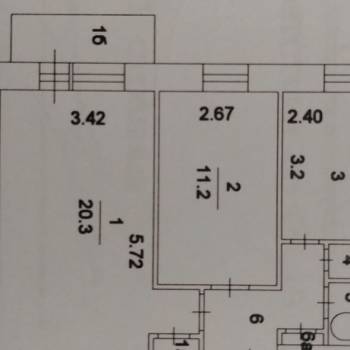 Сдается 2-х комнатная квартира, 48 м²