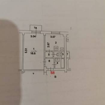 Сдается 1-комнатная квартира, 31,8 м²