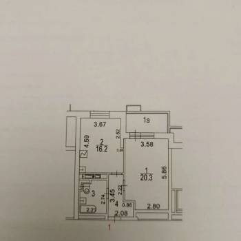 Сдается 1-комнатная квартира, 49,9 м²