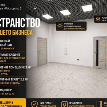 Сдается Нежилое помещение, 57 м²