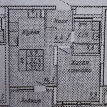 Продается 1-комнатная квартира, 36,5 м²