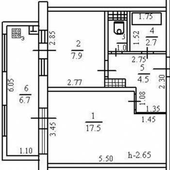 Продается 1-комнатная квартира, 40 м²