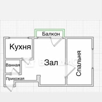 Продается 2-х комнатная квартира, 42,8 м²