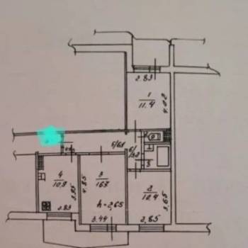 Продается 3-х комнатная квартира, 67,3 м²