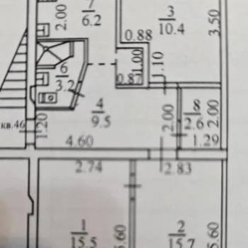 Продается 3-х комнатная квартира, 64 м²