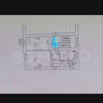 Продается 2-х комнатная квартира, 43 м²