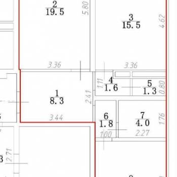 Продается 2-х комнатная квартира, 69 м²