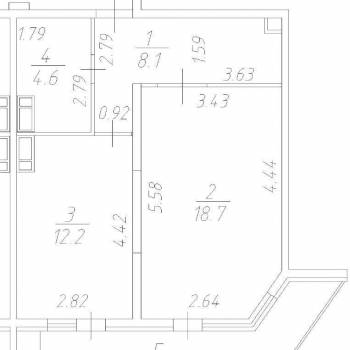 Продается 1-комнатная квартира, 26,3 м²