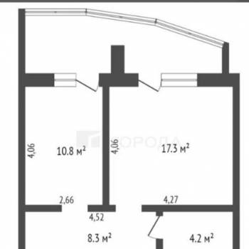 Продается 1-комнатная квартира, 36 м²