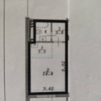 Продается 1-комнатная квартира, 27,7 м²