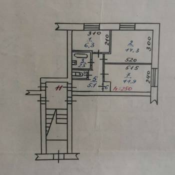 Продается 2-х комнатная квартира, 42 м²