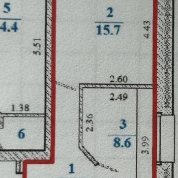 Сдается 1-комнатная квартира, 34 м²