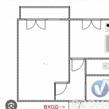 Сдается 1-комнатная квартира, 33,3 м²