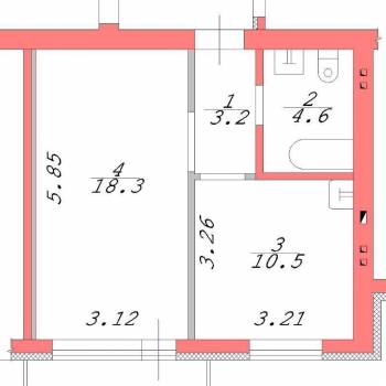 Продается 1-комнатная квартира, 40 м²
