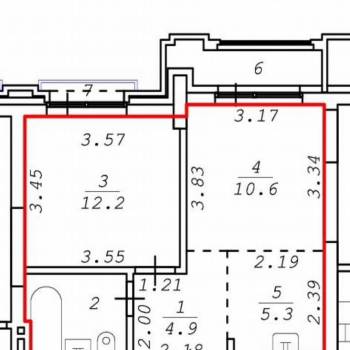 Продается 1-комнатная квартира, 37,5 м²