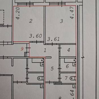 Продается 2-х комнатная квартира, 61,9 м²