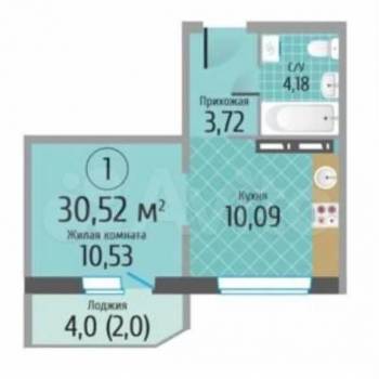 Сдается 1-комнатная квартира, 30 м²
