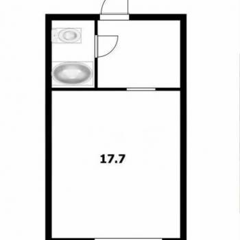 Продается 1-комнатная квартира, 18 м²