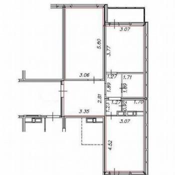 Продается 2-х комнатная квартира, 61,3 м²