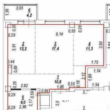 Продается 2-х комнатная квартира, 62 м²