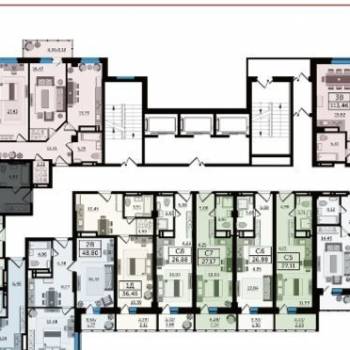 Продается 2-х комнатная квартира, 51,5 м²
