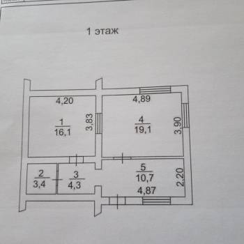 Продается 2-х комнатная квартира, 53,6 м²