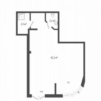 Сдается Нежилое помещение, 46,1 м²