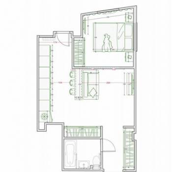 Сдается 1-комнатная квартира, 40 м²