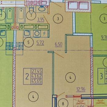 Продается 2-х комнатная квартира, 45 м²