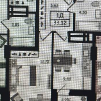 Продается 1-комнатная квартира, 33 м²