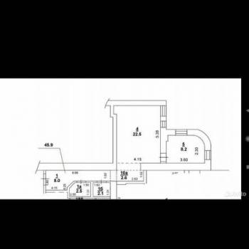 Сдается 1-комнатная квартира, 46 м²