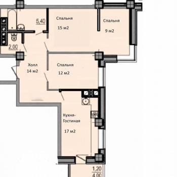 Продается 3-х комнатная квартира, 81 м²