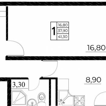 Сдается 1-комнатная квартира, 40 м²
