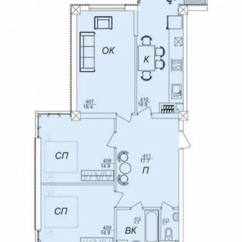 Продается 3-х комнатная квартира, 90 м²