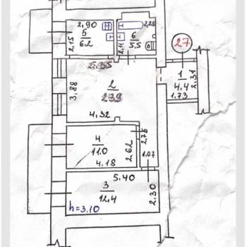 Сдается Многокомнатная квартира, 69,1 м²