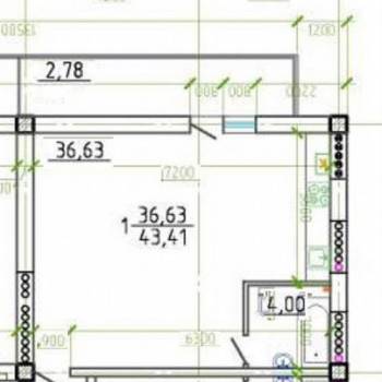 Продается 1-комнатная квартира, 51 м²