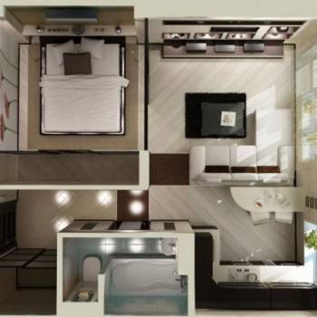 Продается 1-комнатная квартира, 51 м²