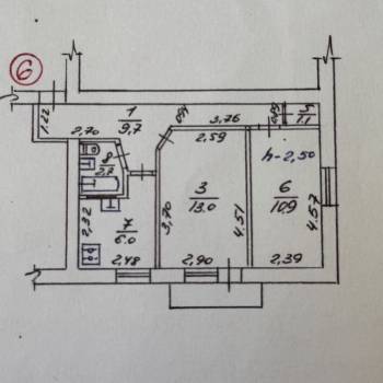 Продается 2-х комнатная квартира, 44,2 м²