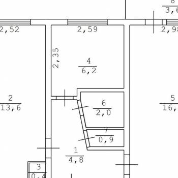Продается 2-х комнатная квартира, 44,5 м²