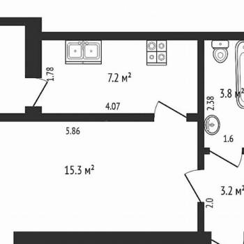 Продается 1-комнатная квартира, 31 м²