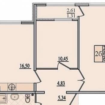 Продается 2-х комнатная квартира, 63,8 м²