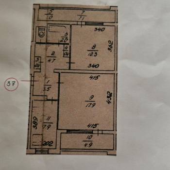 Продается 2-х комнатная квартира, 56,7 м²
