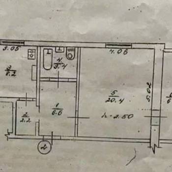 Продается 1-комнатная квартира, 46,5 м²