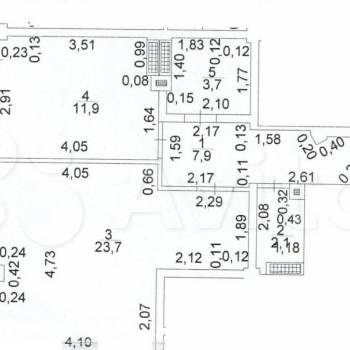 Продается 1-комнатная квартира, 49,3 м²